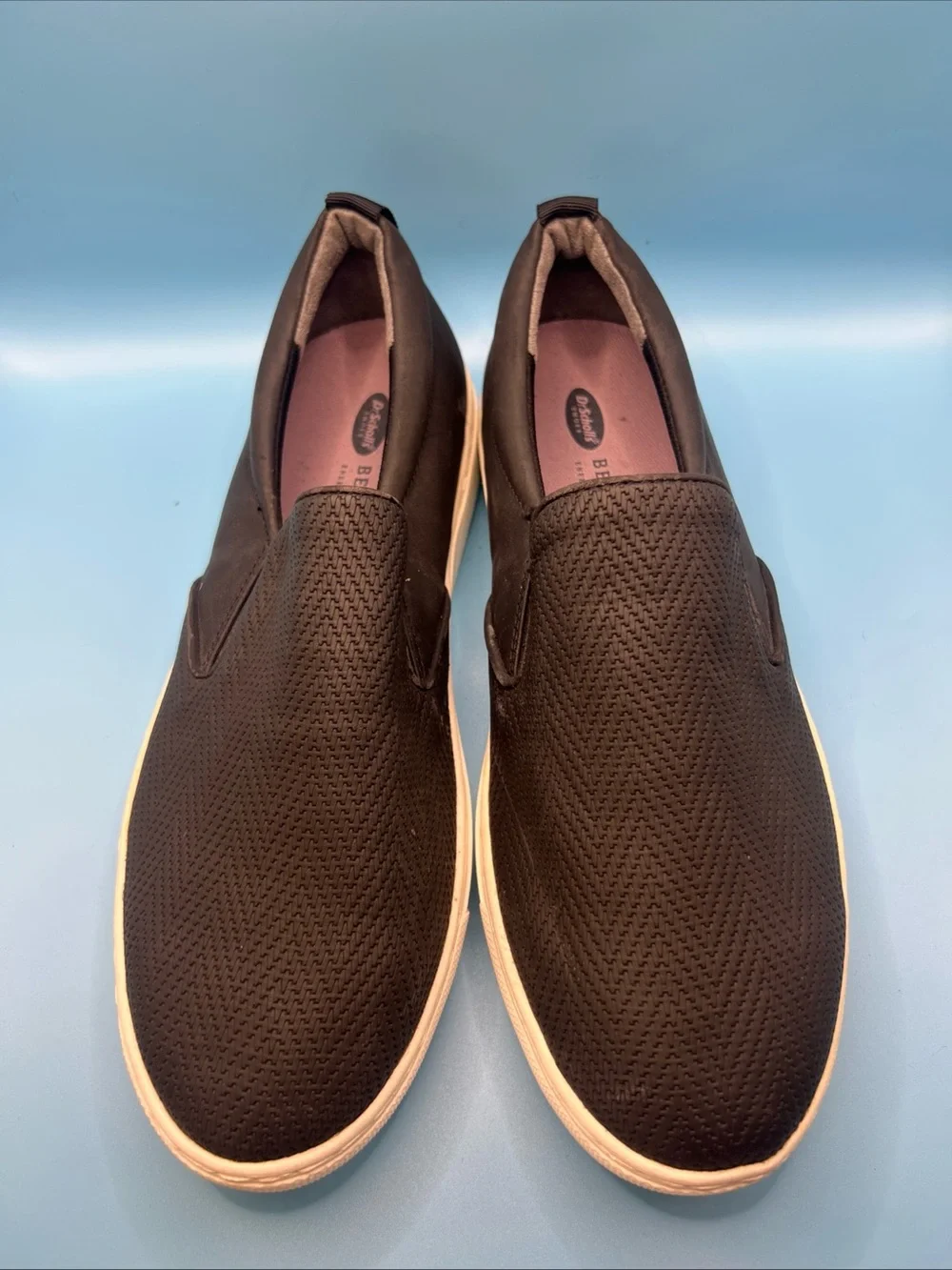 Dr. Scholl's Be Free Men's Slip On Shoes Size 9 M Black Textured Sneaker EUC